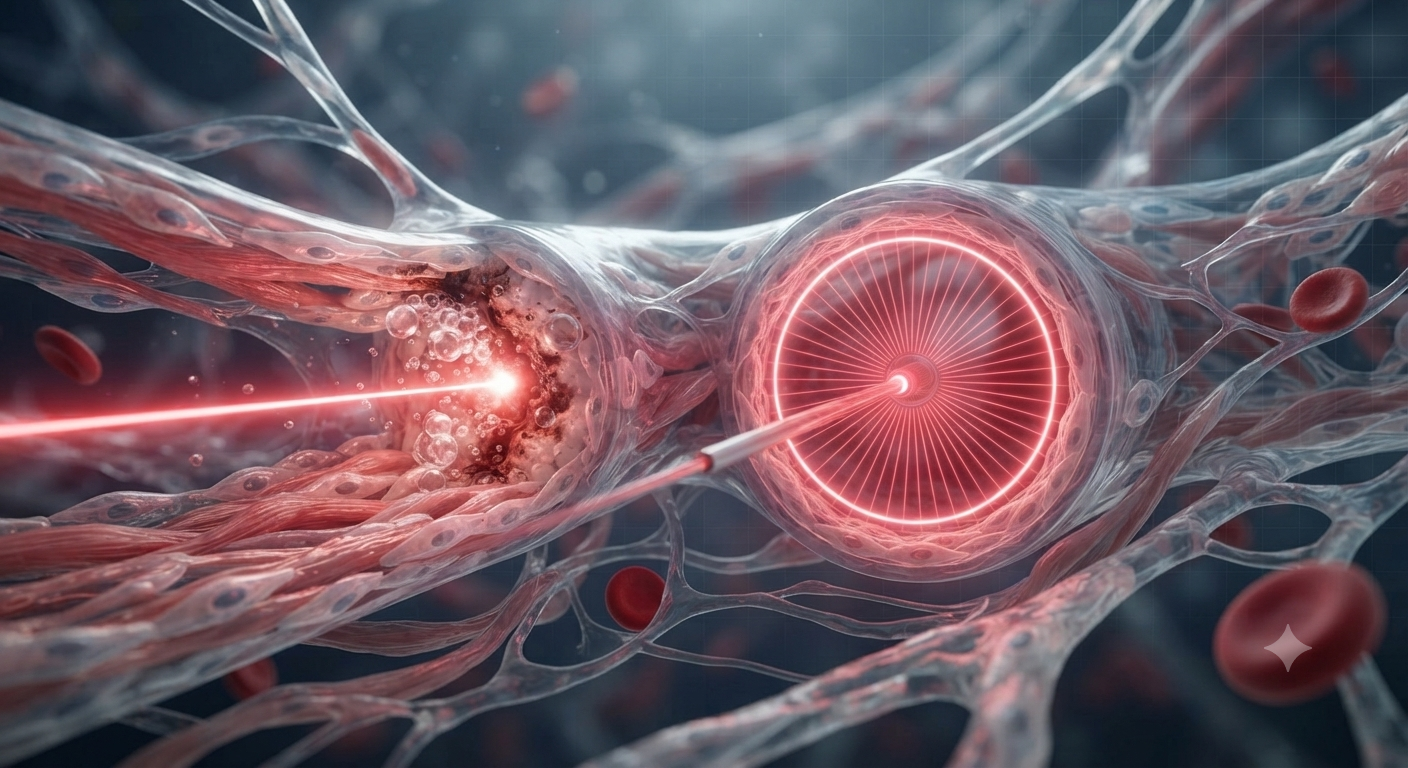 Micro-Vascular Thermomechanics: Why Circumferential Ring Emission Outperforms Forward-Firing Fibers in Endovenous Interventions